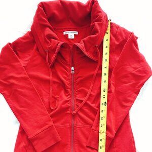 Women's Red Cowl neck full-zip jacket - Size S/P